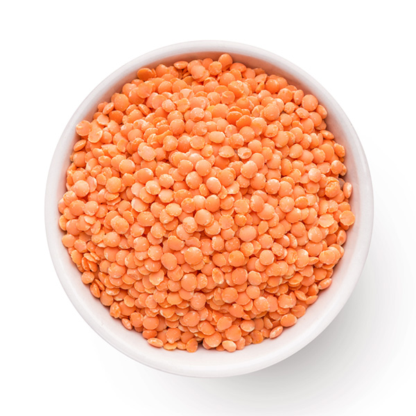 Lenteja roja pelada, 1 kg.